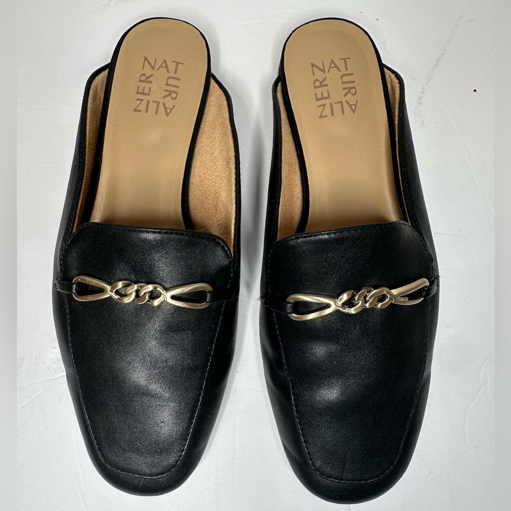 Naturalizer Kayden Black Horsebit Mule Loafer‎ 7W Wide